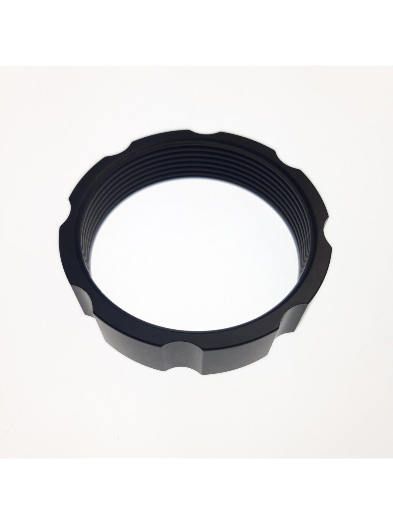 Spring Hardware: Cross-over Ring (2.350 OD X 0.600 TLG, 1.834 Bore) Al 6061, ACME, Black Spring Hardware: Cross-over Ring (2.350 OD X 0.600 TLG, 1.834 Bore) Al 6061, ACME, Black