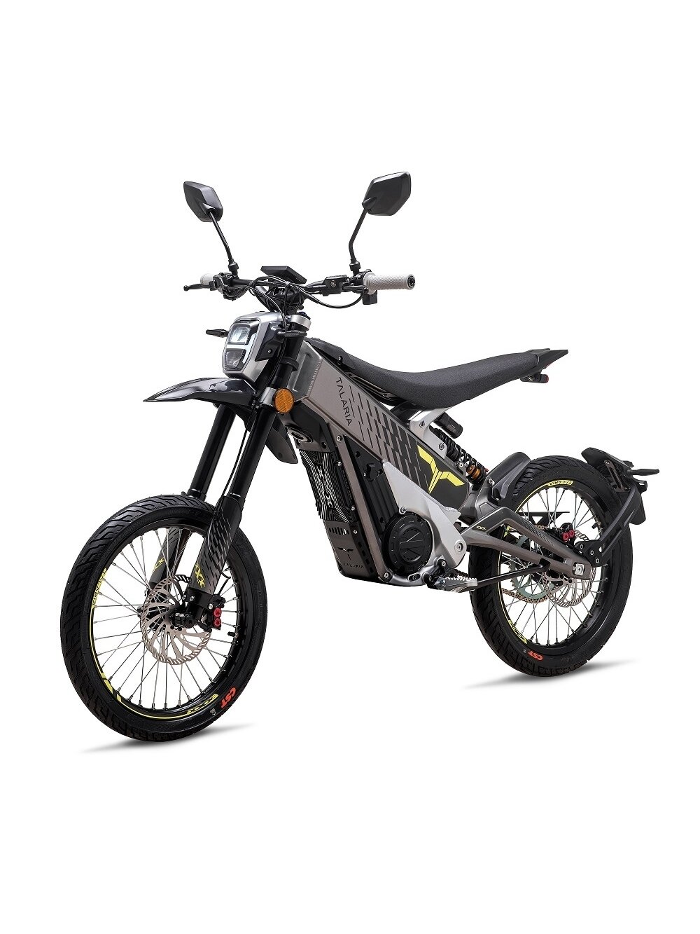 TALARIA XXX TL2500MX ELEKTRINIS MOTOCIKLAS SILVER GREY/ YELLOW 60V/40Ah ( registruojamas )