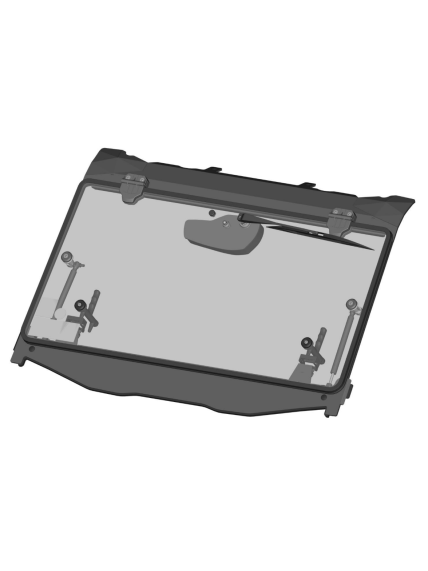 Tilt out windshield Polaris RZR XP (2024-) incl. wiper/washer accessory Tilt out windshield Polaris RZR XP (2024-) incl. wiper/washer accessory