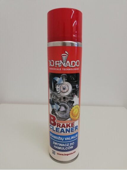 TORNADO STABDŽIŲ VALIKLIS BRAKE CLEANER 600ml TORNADO STABDŽIŲ VALIKLIS BRAKE CLEANER 600ml
