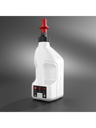 Tuff Jug 10L White w/ Red Ripper Cap (GEN 3)