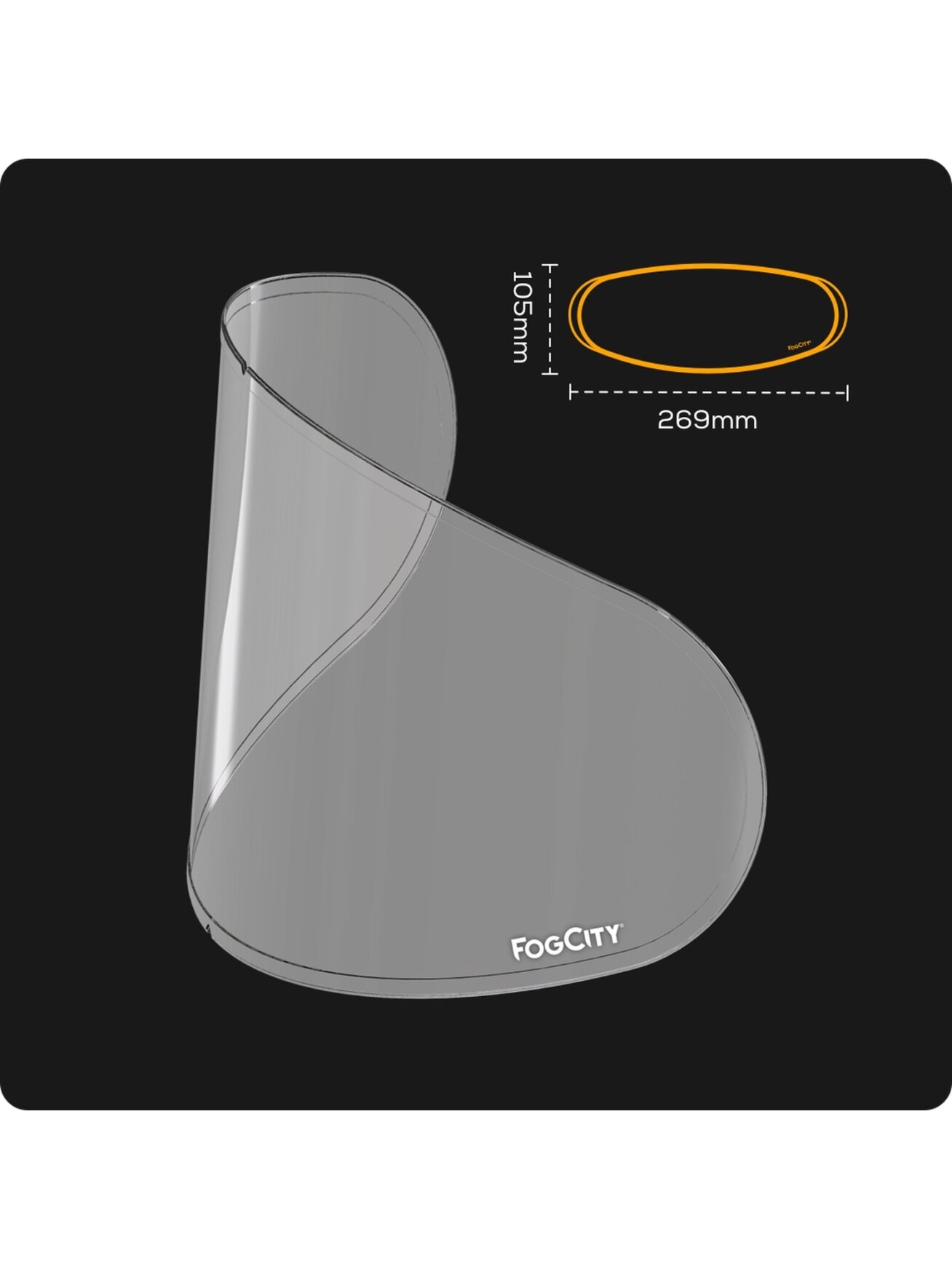 Pinlock FOGCITY Easy Universal Open Face Pinlock FOGCITY Easy Universal Open Face