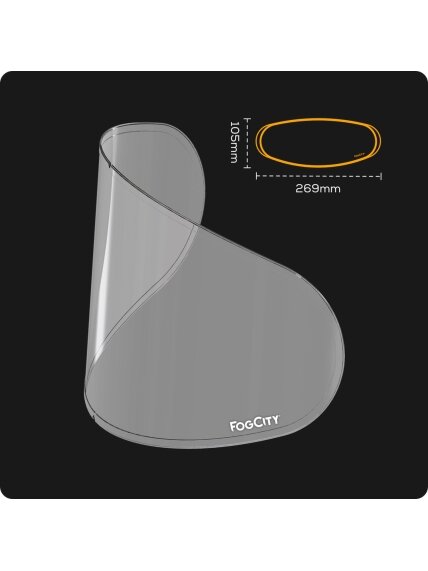 Pinlock FOGCITY Easy Universal Open Face Pinlock FOGCITY Easy Universal Open Face