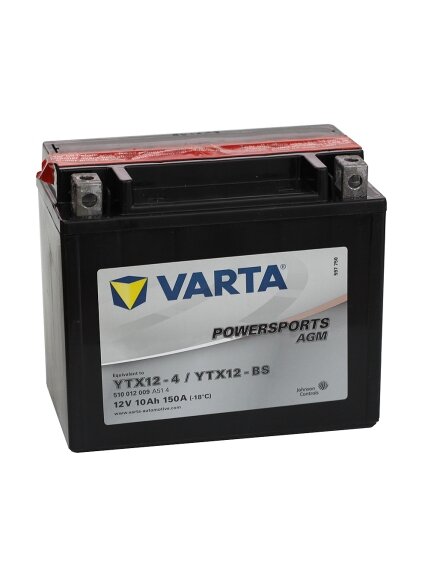 Varta 12V/10Ah-moto LF (YTX12-4/YTX12-BS)- all Access 400 (Tomahawk, Warrior, Max) 1 Varta 12V/10Ah-moto LF (YTX12-4/YTX12-BS)- all Access 400 (Tomahawk, Warrior, Max) 1