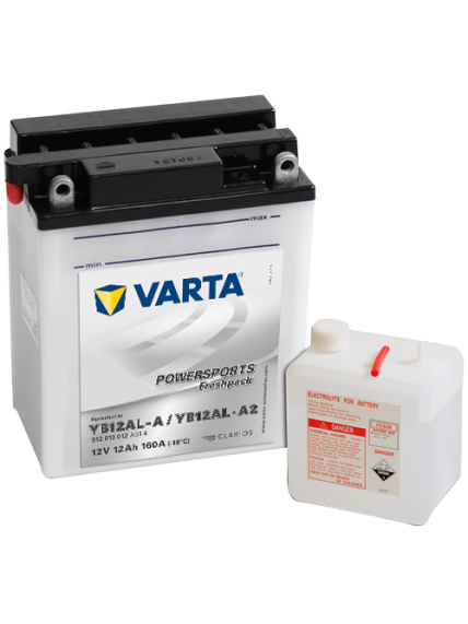 Varta 12V/12Ah moto (YB12AL-A / YB12AL-A2) Freshpack