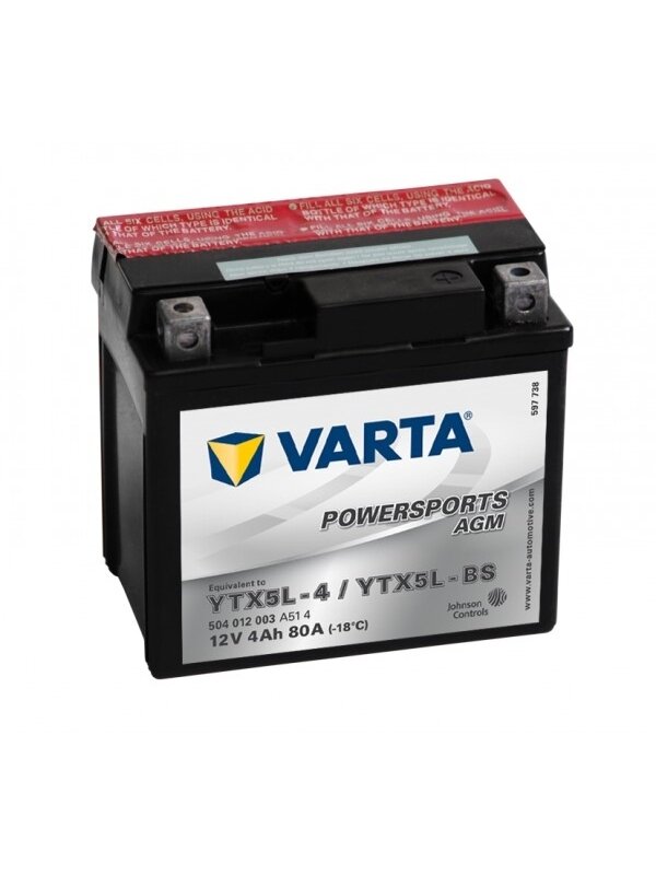Varta 12V/4Ah moto LF, YTX5L-4/YTX5L-BS Access DRR, TGB Bullet 1 Varta 12V/4Ah moto LF, YTX5L-4/YTX5L-BS Access DRR, TGB Bullet 1