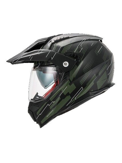 VITO CROSS HELMET WITH VISOR MOLINO MATT BLACK / ARMY GREEN 1 VITO CROSS HELMET WITH VISOR MOLINO MATT BLACK / ARMY GREEN 1