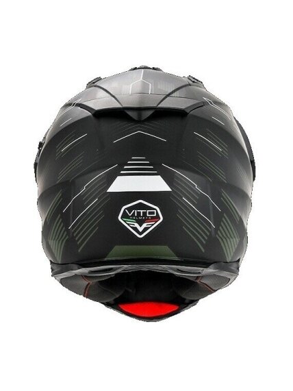VITO CROSS HELMET WITH VISOR MOLINO MATT BLACK / ARMY GREEN 4
