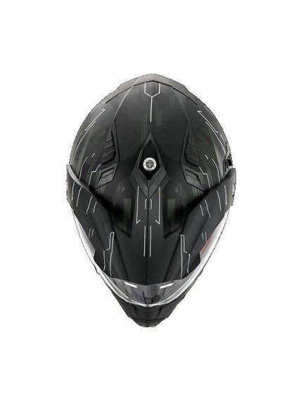 VITO CROSS HELMET WITH VISOR MOLINO MATT BLACK / ARMY GREEN 5
