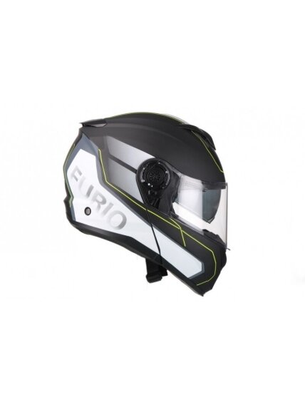 Vito Furio Modular Helmet – Matt Black/Yellow 2