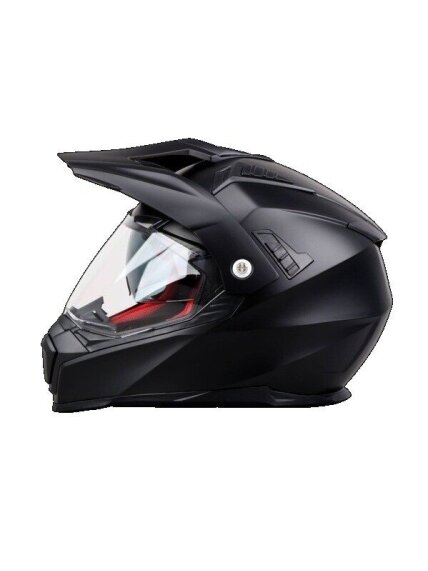 Vito Molino Helmet – Matt Black | ECE 22.06, Sun Visor, Anti-Scratch Visor