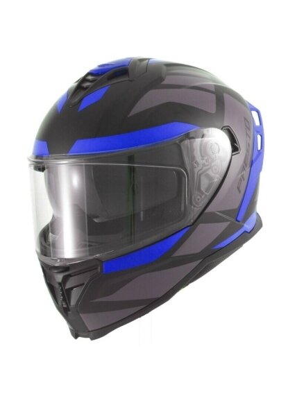 Vito Presto Helmet with Sun Visor – Shiny Blue/Black | ECE 22.06, Pinlock Ready 1 Vito Presto Helmet with Sun Visor – Shiny Blue/Black | ECE 22.06, Pinlock Ready 1