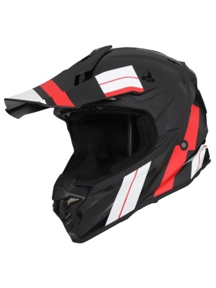 Vito Tivoli Motocross Helmet – shiny Black/Red/White | ECE 22.06, Lightweight, Ventilated Vito Tivoli Motocross Helmet – shiny Black/Red/White | ECE 22.06, Lightweight, Ventilated