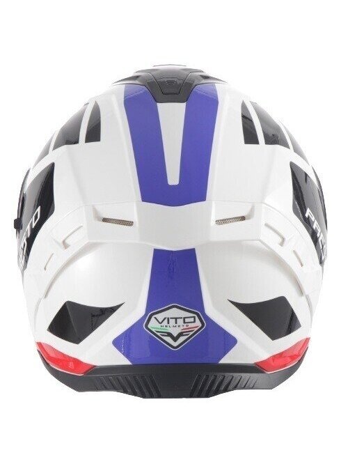 Vito Presto Helmet with Sun Visor – Shiny White/Deco | ECE 22.06, Pinlock Ready 4 Vito Presto Helmet with Sun Visor – Shiny White/Deco | ECE 22.06, Pinlock Ready 4