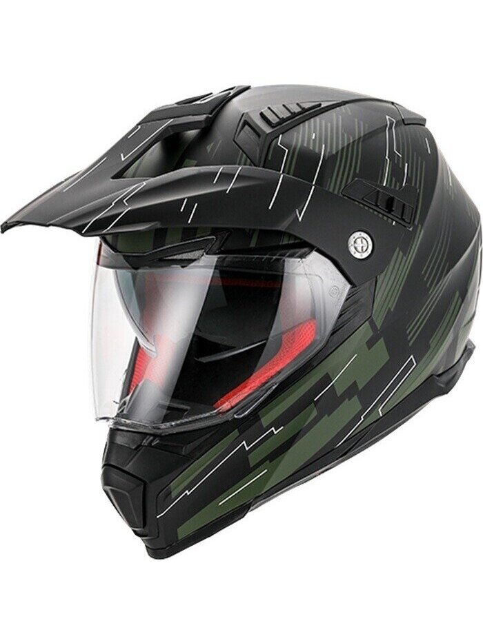 VITO CROSS HELMET WITH VISOR MOLINO MATT BLACK / ARMY GREEN VITO CROSS HELMET WITH VISOR MOLINO MATT BLACK / ARMY GREEN