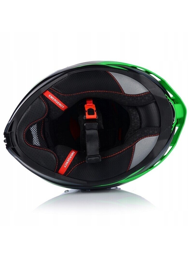 Vito Presto Helmet with Sun Visor – Matt Black/Green | ECE 22.06, Pinlock Ready 11 Vito Presto Helmet with Sun Visor – Matt Black/Green | ECE 22.06, Pinlock Ready 11