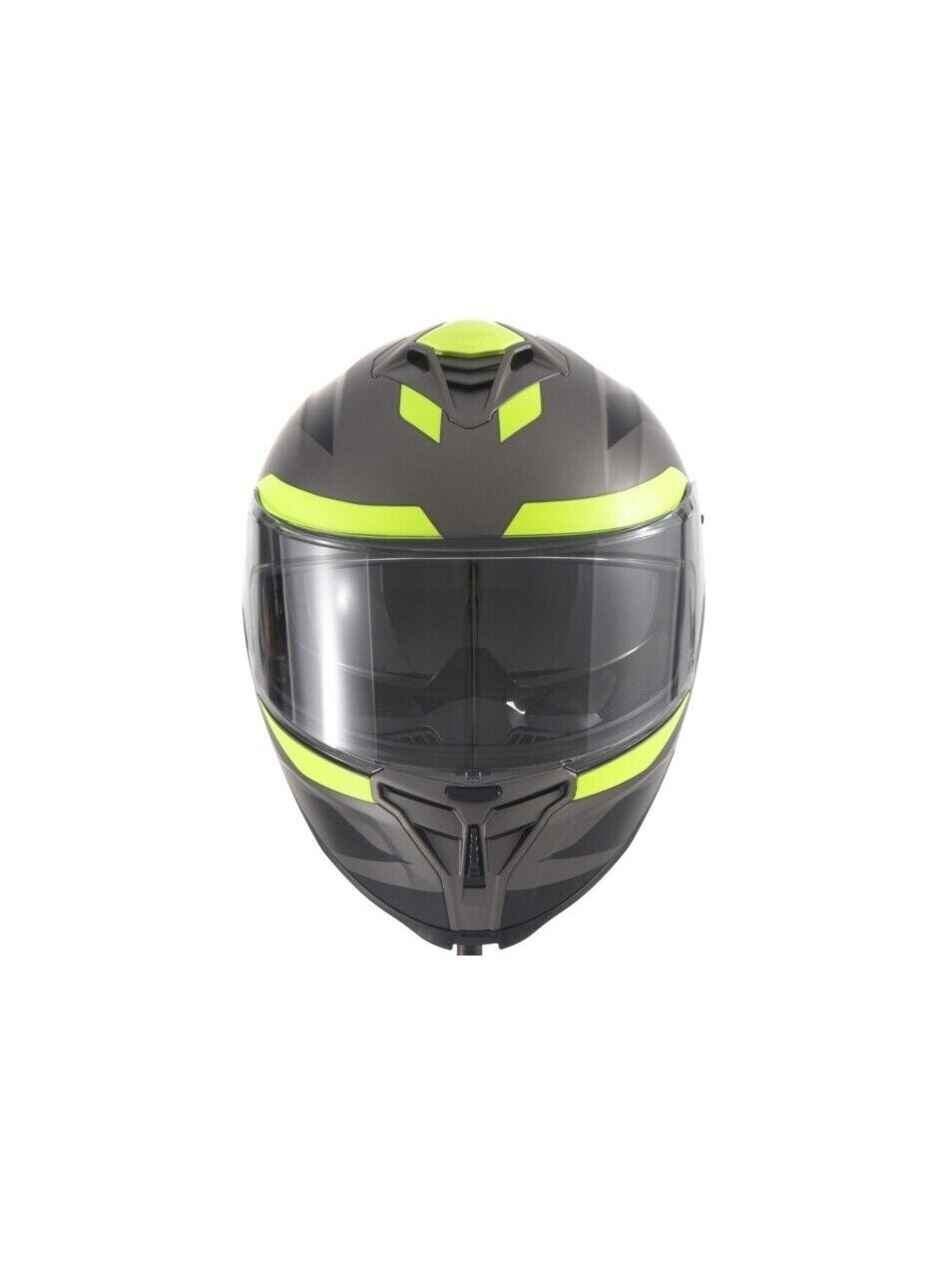 Vito Presto Full-Face Helmet – Titanium/Black/Fluor | ECE 22.06, Integrated Sun Visor, Pinlock 2 Vito Presto Full-Face Helmet – Titanium/Black/Fluor | ECE 22.06, Integrated Sun Visor, Pinlock 2