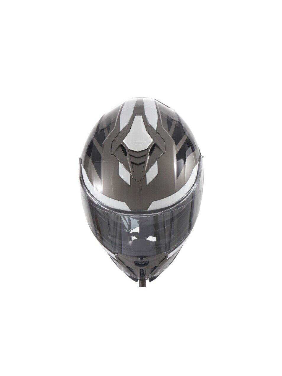 Vito Presto Helmet with Sun Visor – Shiny Grey/Black | ECE 22.06, Pinlock Ready 2