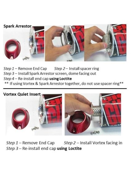Vortex Quiet Insert - 2" Long (-4db -5db) 1