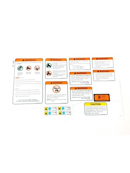 WARNING LABLE ASSY(EU168)(SHORT VEHICLE) WARNING LABLE ASSY(EU168)(SHORT VEHICLE)