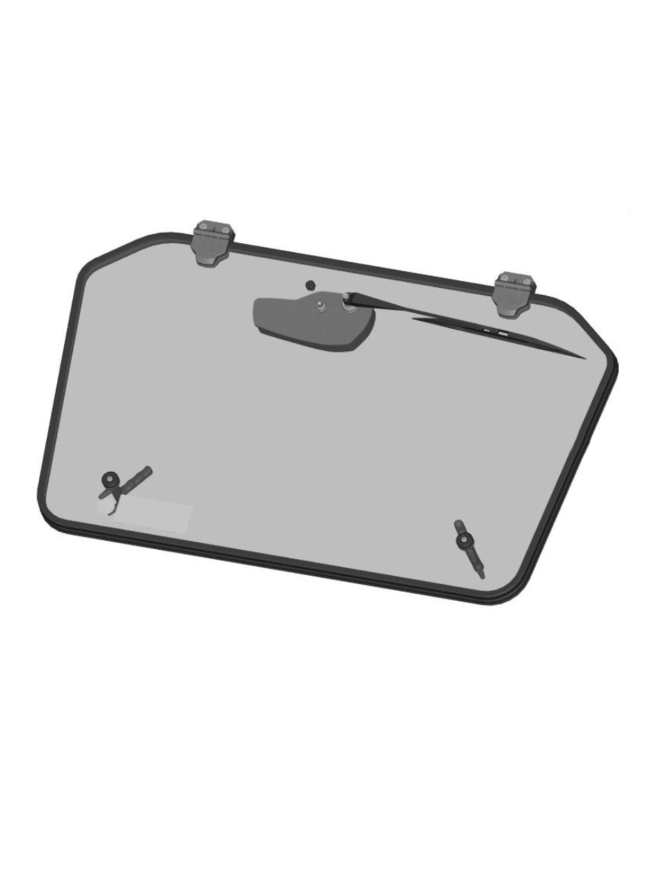 Windshield with wiper, washer Segway Villain SX10 (2022-XX) (NOT work with original roof)