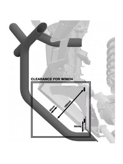 XRW FRONT BUMPER PX31 BLACK - POLARIS RZR PRO XP 3